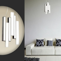 Люстра 4014/99L Odeon Light Черный/белый