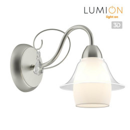 Светильник настенный 3685/1W Lumion Матовый никель/стекло