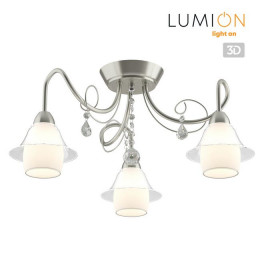 Люстра 3685/3C Lumion Матовый никель/стекло