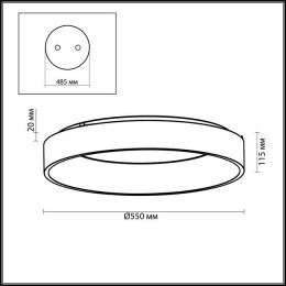 Светильник потолочный 4062/50CL Odeon Light Белый/серый