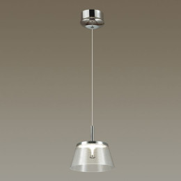 Светильник подвесной 4108/7L Odeon Light Белый/хром/прозрачный