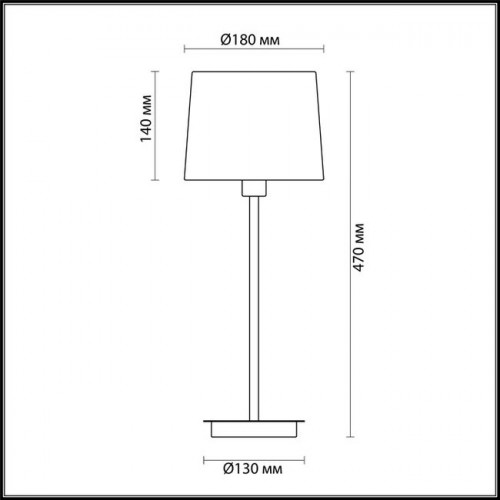 Лампа настольная 4115/1T Odeon Light Хром/серый