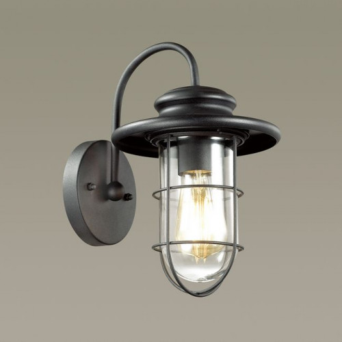 Светильник настенный 4171/1W Odeon Light Черный/прозрачный