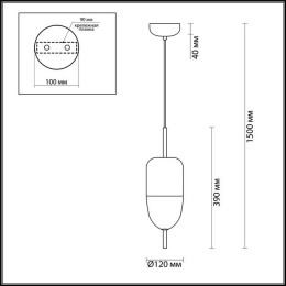 Светильник подвесной 4620/12L Odeon Light Золото/прозрачный