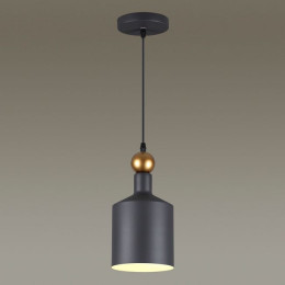 Светильник подвесной 4085/1 Odeon Light Темн.серый/золотой