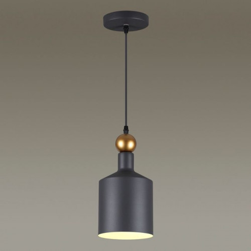 Светильник подвесной 4085/1 Odeon Light Темн.серый/золотой