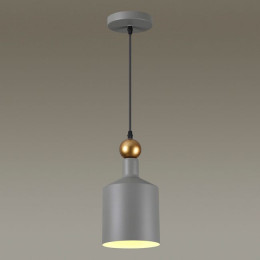 Светильник подвесной 4086/1 Odeon Light Серый/золотой