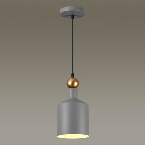 Светильник подвесной 4086/1 Odeon Light Серый/золотой