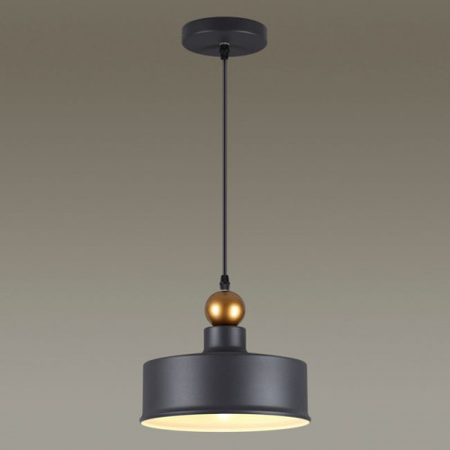 Светильник подвесной 4088/1 Odeon Light Темн.серый/золотой