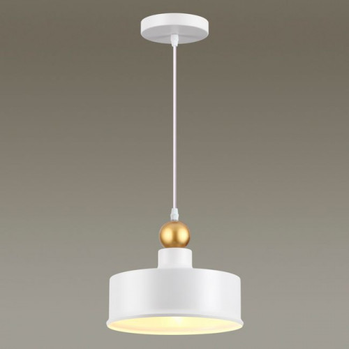 Светильник подвесной 4090/1 Odeon Light Белый/золотой