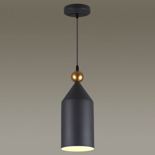 Светильник подвесной 4091/1 Odeon Light Темн.серый/золотой