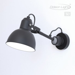 Светильник настенный 4125/1W Odeon Light Черный