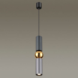 Светильник подвесной 4071/5L Odeon Light Серый/золото