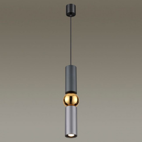 Светильник подвесной 4071/5L Odeon Light Серый/золото