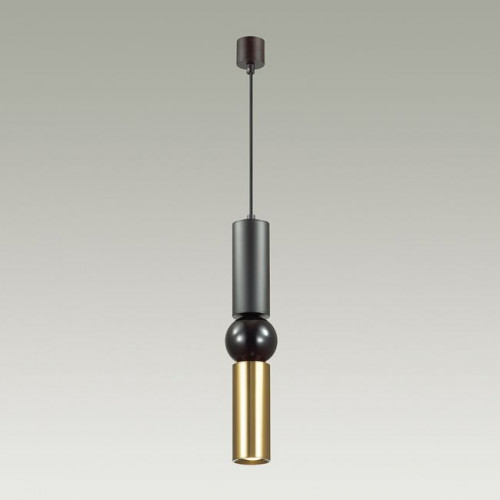 Светильник подвесной 4074/5L Odeon Light Черный/золото