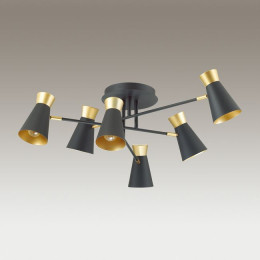 Люстра 3790/6C Lumion Матовый черный, золотой