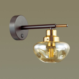 Светильник настенный 4405/1W Lumion Коричневый, золотой