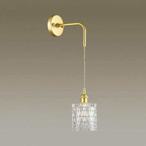 Светильник настенный 3799/1W Lumion Золотой, прозрачный