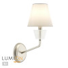 Светильник настенный 4433/1W Lumion Никель, белый, стеклянный декор