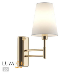 Светильник настенный 4436/1W Lumion Золотой, белый