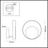 Светильник настенный 3899/7WB Odeon Light Черный