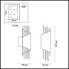 Светильник настенный 3901/5W Odeon Light Золотистый/янтарный