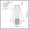Светильник подвесной 3901/63L Odeon Light Золотистый/янтарный