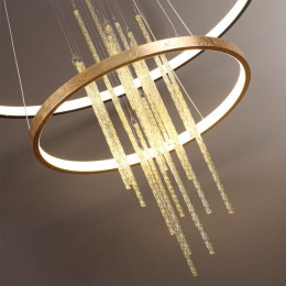 Светильник подвесной 3901/63L Odeon Light Золотистый/янтарный