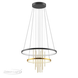 Светильник подвесной 3901/63L Odeon Light Золотистый/янтарный