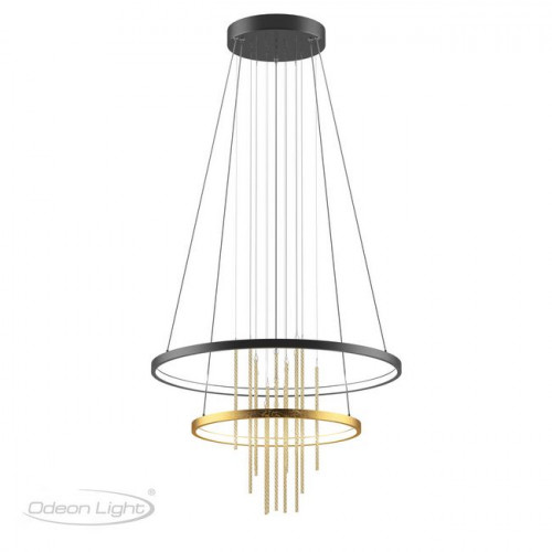 Светильник подвесной 3901/63L Odeon Light Золотистый/янтарный