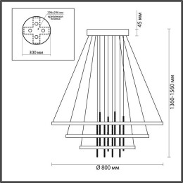 Светильник подвесной 3901/99L Odeon Light Золотистый/янтарный