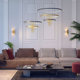 Светильник подвесной 3901/99L Odeon Light Золотистый/янтарный
