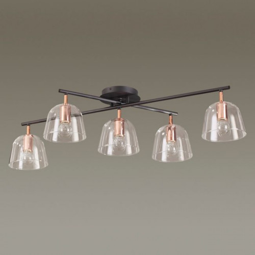 Люстра 4455/5C Lumion Черный, медный