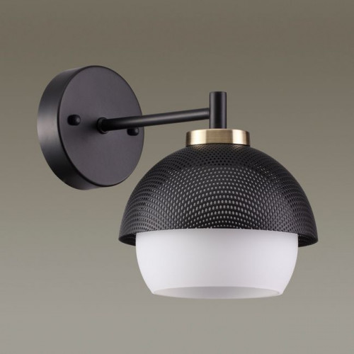 Светильник настенный 4456/1W Lumion Черный, бронза, белый