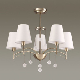 Люстра 4469/5C Lumion Античная латунь, белый