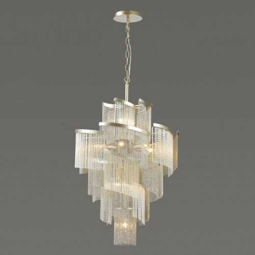 Люстра 4630/11 Odeon Light Серебристый/стекло/металл.цепочки