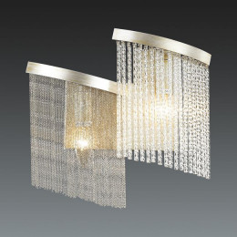 Светильник настенный 4630/2W Odeon Light Серебристый/стекло/металл.цепочки