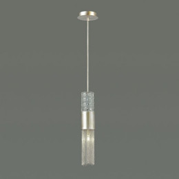 Светильник подвесной 4631/1 Odeon Light Серебристый/стекло/металл.цепочки