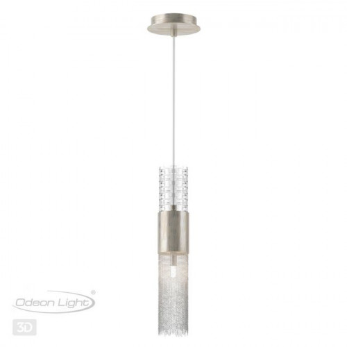 Светильник подвесной 4631/1 Odeon Light Серебристый/стекло/металл.цепочки