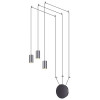 Светильник подвесной 3897/3 Odeon Light Черный/хром