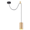 Светильник подвесной 3898/1 Odeon Light Черный/золотистый