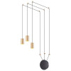 Светильник подвесной 3898/3 Odeon Light Черный/золотистый