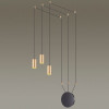 Светильник подвесной 3898/3 Odeon Light Черный/золотистый