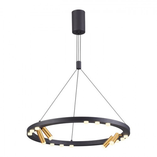 Светильник подвесной 3918/48L Odeon Light Черный/золотистый