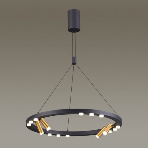 Светильник подвесной 3918/48L Odeon Light Черный/золотистый