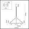 Светильник подвесной 3918/63L Odeon Light Черный/золотистый
