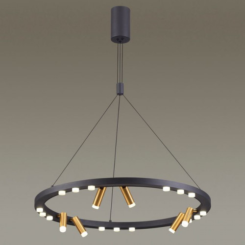 Светильник подвесной 3918/63L Odeon Light Черный/золотистый