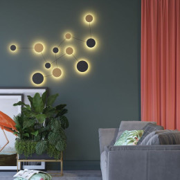 Светильник настенный 4211/51WL Odeon Light Черный/золотистый