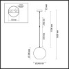 Светильник подвесной 4640/12L Odeon Light Золотой/прозрачный