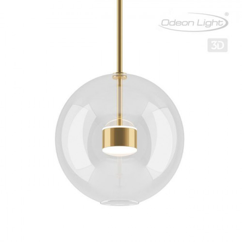 Светильник подвесной 4640/12L Odeon Light Золотой/прозрачный